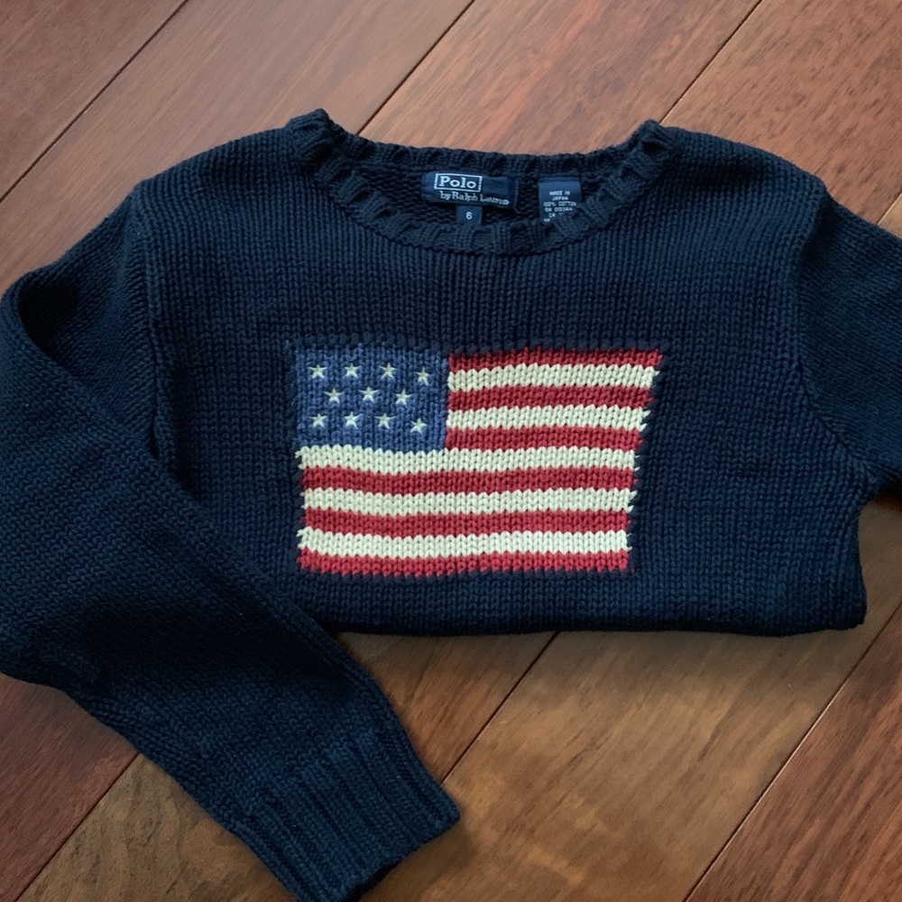 Ralph Lauren American Flag Sweater